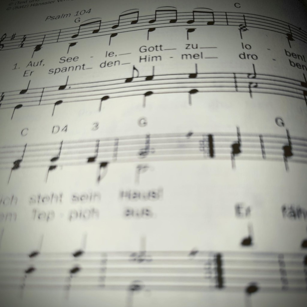 Bild Auf Seele Gott zu loben Noten quadrat